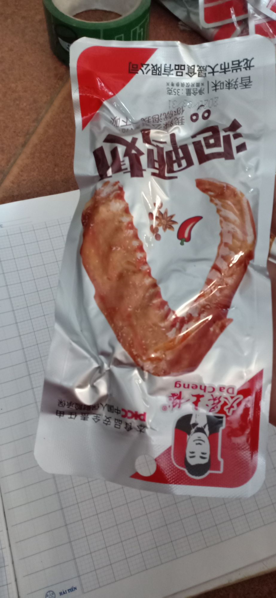 combo 100 cánh gà đỏ siêu cay ( đồ ăn vặt trung quốc )