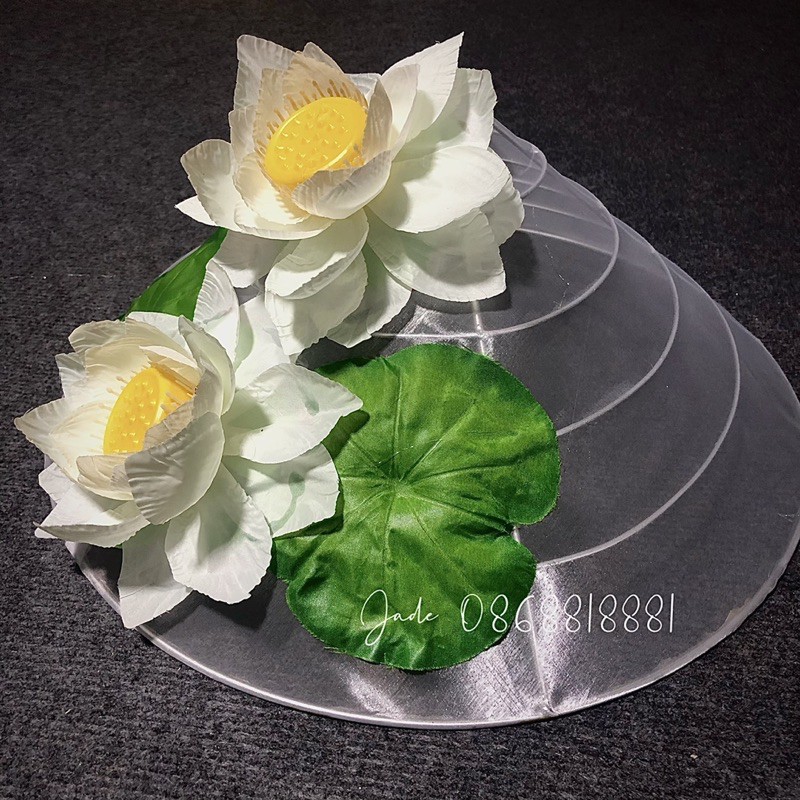Nón hoa sen trắng - phụ kiện chụp ảnh