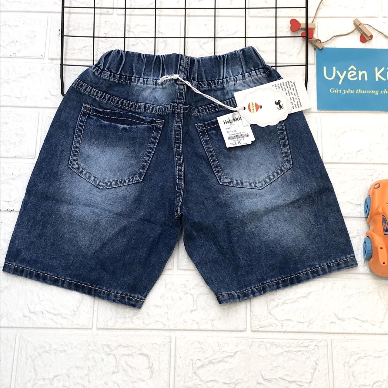 Quần short jean cotton cao cấp cho bé trai