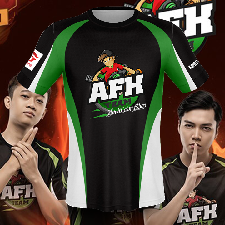 Áo Free Fire Đen 3D Team AFK