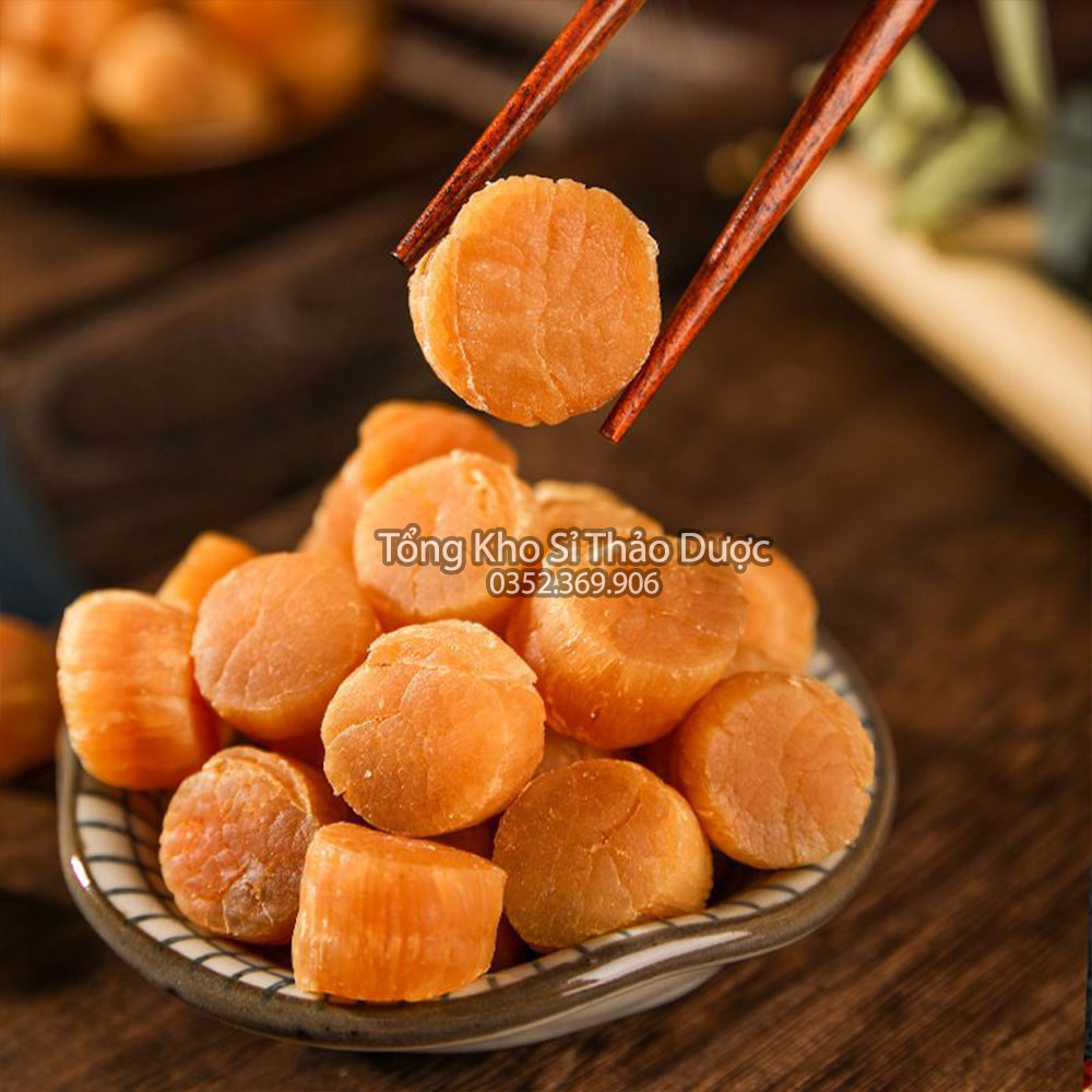 Cồi sò điệp khô Phan Thiết 100g (Cồi dày, giòn, thơm ngon bổ dưỡng)