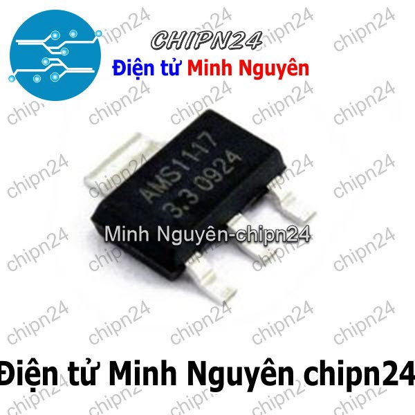 [4 con] (SOP) IC Dán AMS1117-3.3V SOT-223 (SMD) (IC Nguồn) - HH000359