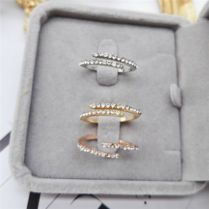 Nhẫn đính cườm nữ free size hở NNF111