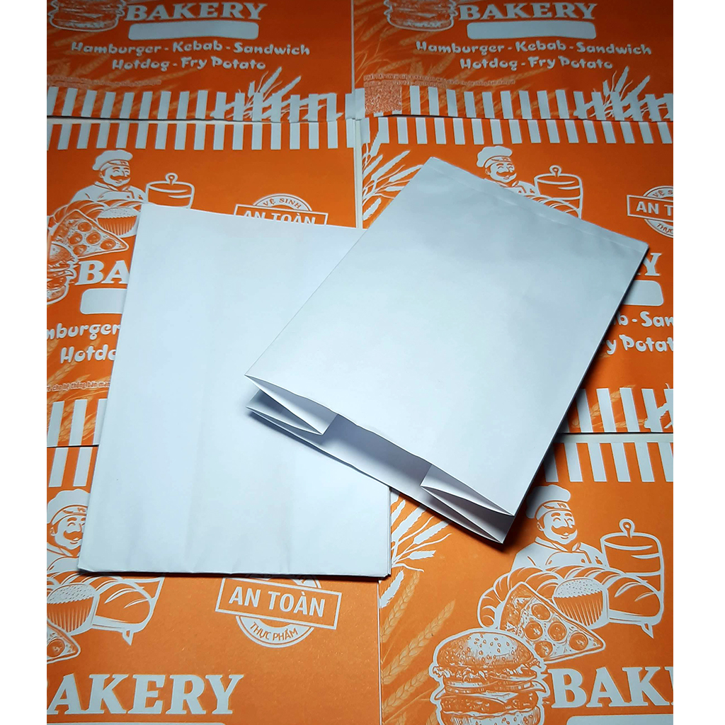 Túi giấy đựng Bánh Bao, Hamburger, Gà Rán 100 Cái