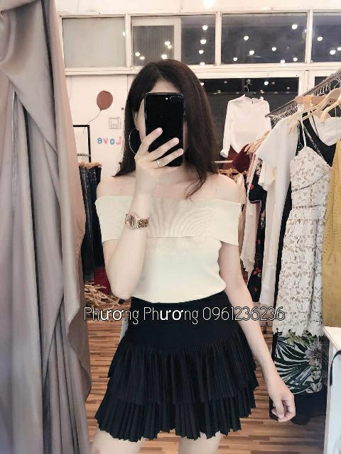 Chân váy li tầng Quảng Châu hót