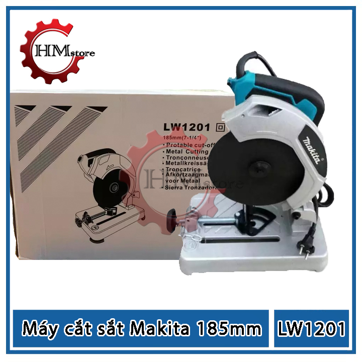 MÁY CẮT SẮT BÀN MINI 185MM MKT 1200W TẶNG ĐÁ CẮT