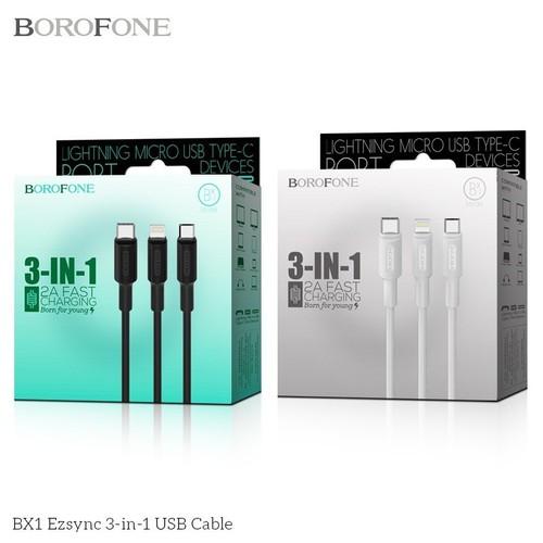 Cáp sạc 3 in 1 B_fone BX16 Loại Cao Cấp