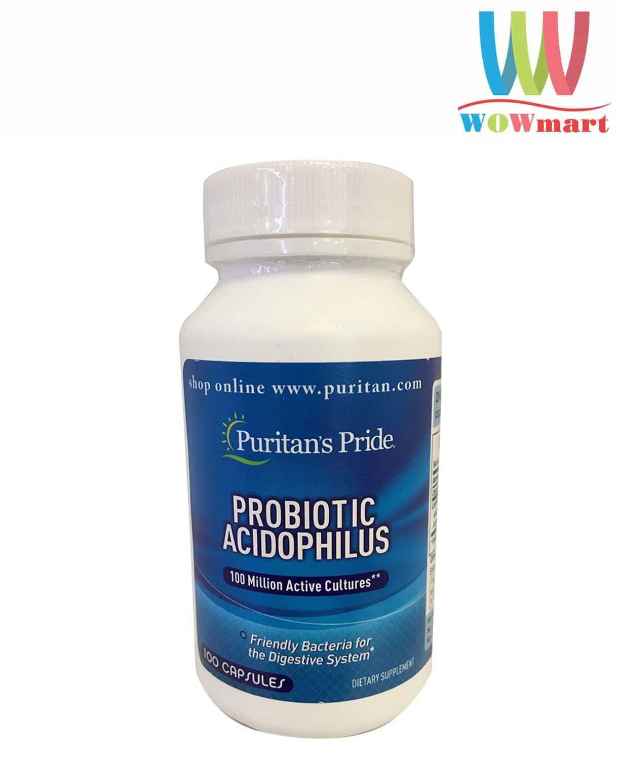 Men vi sinh Puritan’s Pride Probiotic Acidophilus 100 viên