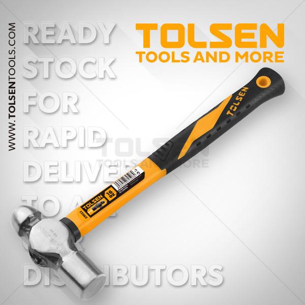 BÚA ĐẦU TRÒN CÁN NHỰA 160Z TOLSEN 25022