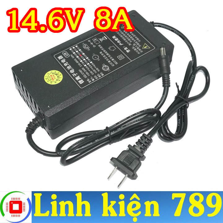 Sạc ắc quy 12v pin lithium 4s 3.2v 14.6v 8a tự ngắt khi đầy
