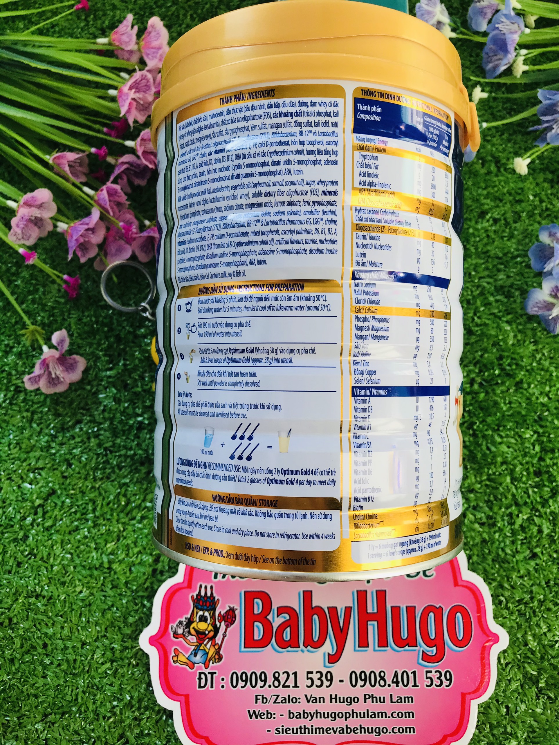 [ DATE MỚI] Sữa Optimum Gold 4 HMO 900g (trẻ từ 2 – 6 tuổi)
