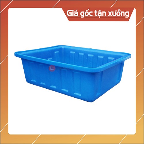 [HCM]Thùng nhựa chữ nhật 100 lít 82 x 65 x 28cm chất liệu nhựa chống UV siêu bền