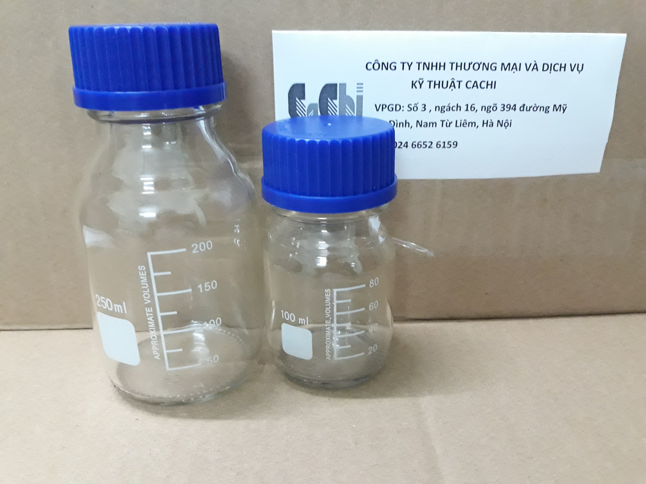 Chai thủy tinh trung tính nắp văn xanh 100ml
