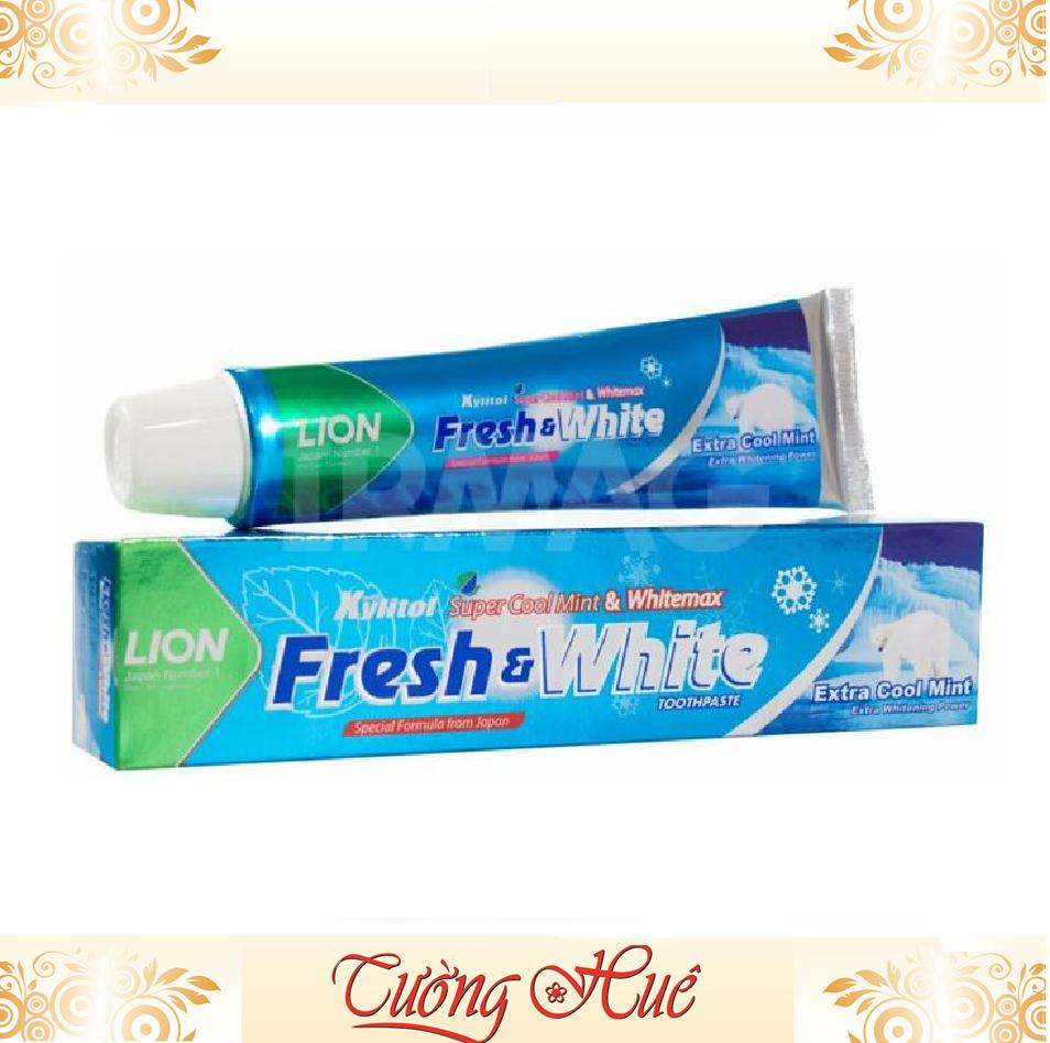 Kem Đánh Răng Lion Fresh&White Extra Cool Mint - 75g - Xanh dương