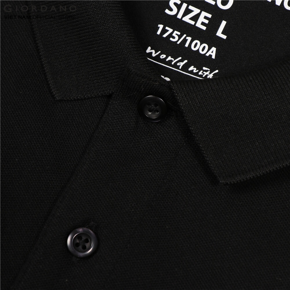 GIORDANO Áo Thun Nam Có Cổ Trơn Polo 01012018