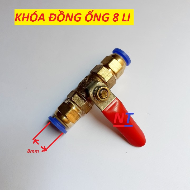 Van khóa ống phun sương 8mm