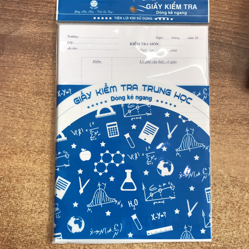 Giấy kiểm tra kẻ ngang Hải Tiến 2005