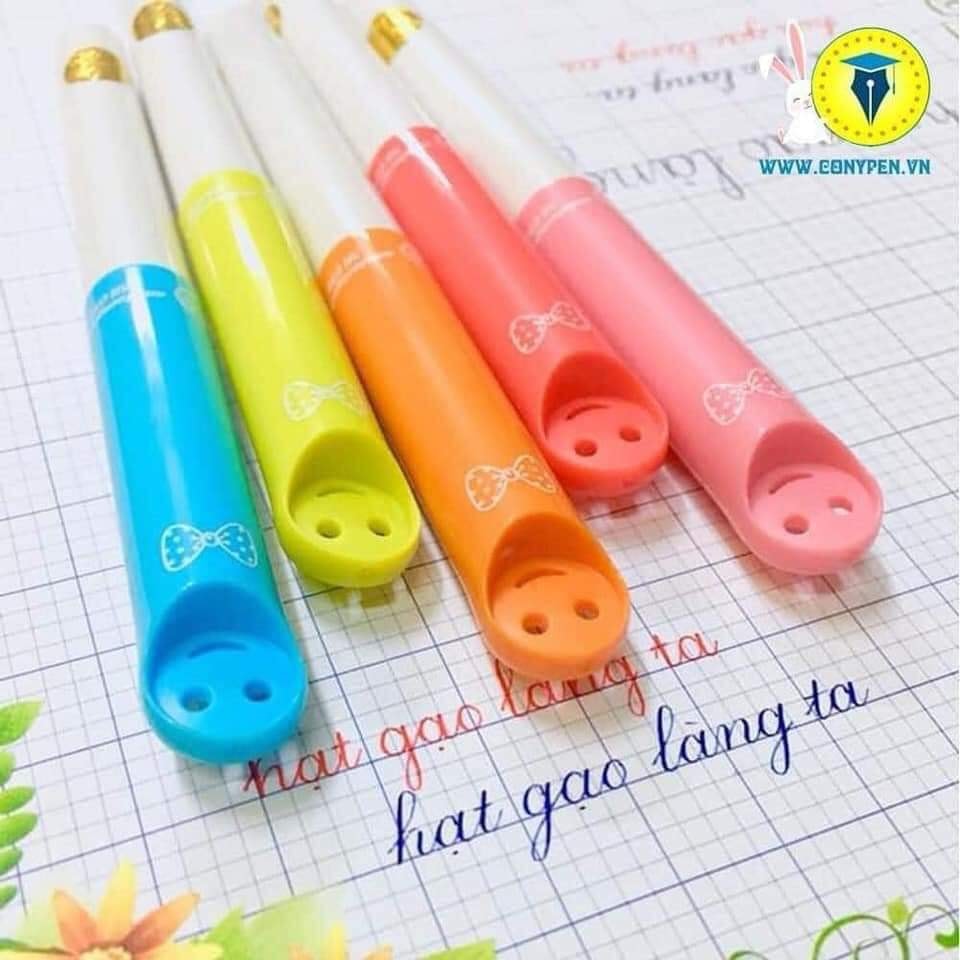 (Ảnh thật tự chụp) Bút mặt cười Ánh Dương SH 056 (ngòi kín, êm trơn, nét nhỏ)