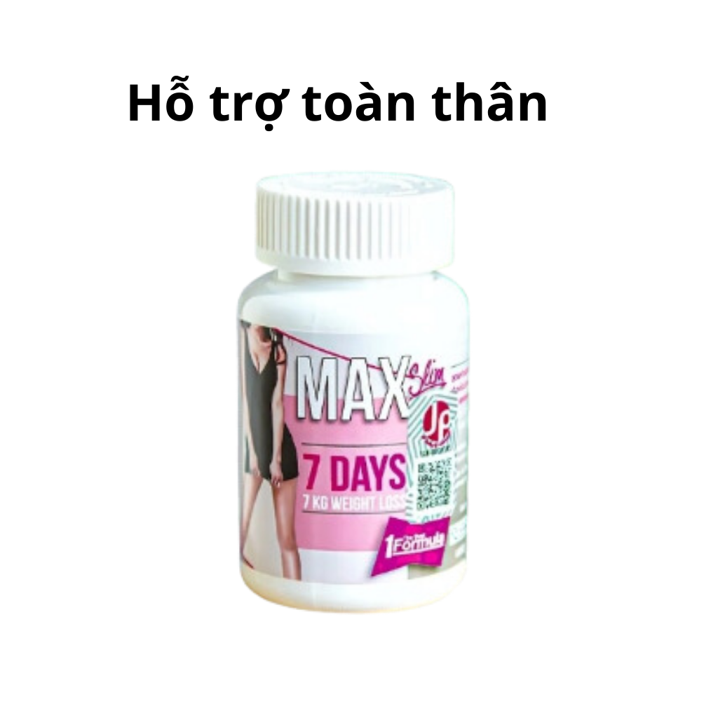 [CHUẨN THÁI] Combo Giảm Cân Toàn Thần 7 Max Day, Giảm Bụng Detoxi Slim Và Thon Đùi Slim Perfect Thái Lan