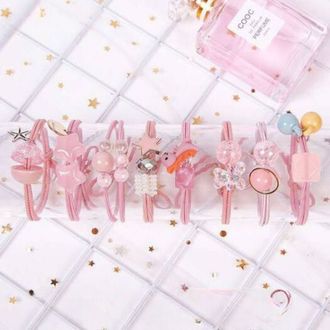 Set 8 Dây Cột Tóc Nữ/ Cột Tóc Nữ Siêu Dễ Thương