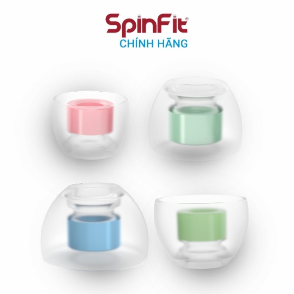 Nút tai nghe True Wireless cao cấp Spinfit CP360 - Hàng chính hãng   Silicon siêu mềm xoay 360 độ đường kính ống 3.6mm