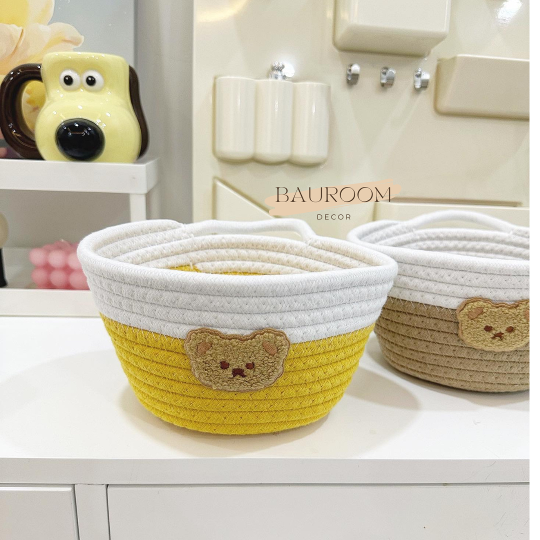 Giỏ đựng đồ hình mặt cười siêu kute (Hàng có sẵn / Shop tự chụp)
