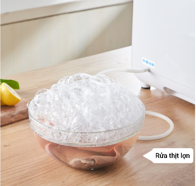 Máy Khử Độc Bằng Ozone Rửa Rau, Hoa Quả Và Thực Phẩm , Hải Sản, Chỉ Cần Bấm Nút Tự Động Rửa, Có Nhiều Chất Năng, Mua 2 Tặng 1, Nhắn Tin Tư Vấn Thêm