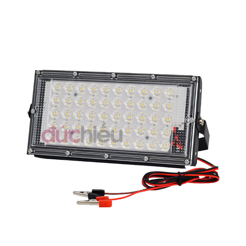 Đèn LED thanh kẹp bình 12v 50cm, máng đèn kẹp bình ắc quy, bóng đèn 12v - Đức Hiếu Shop