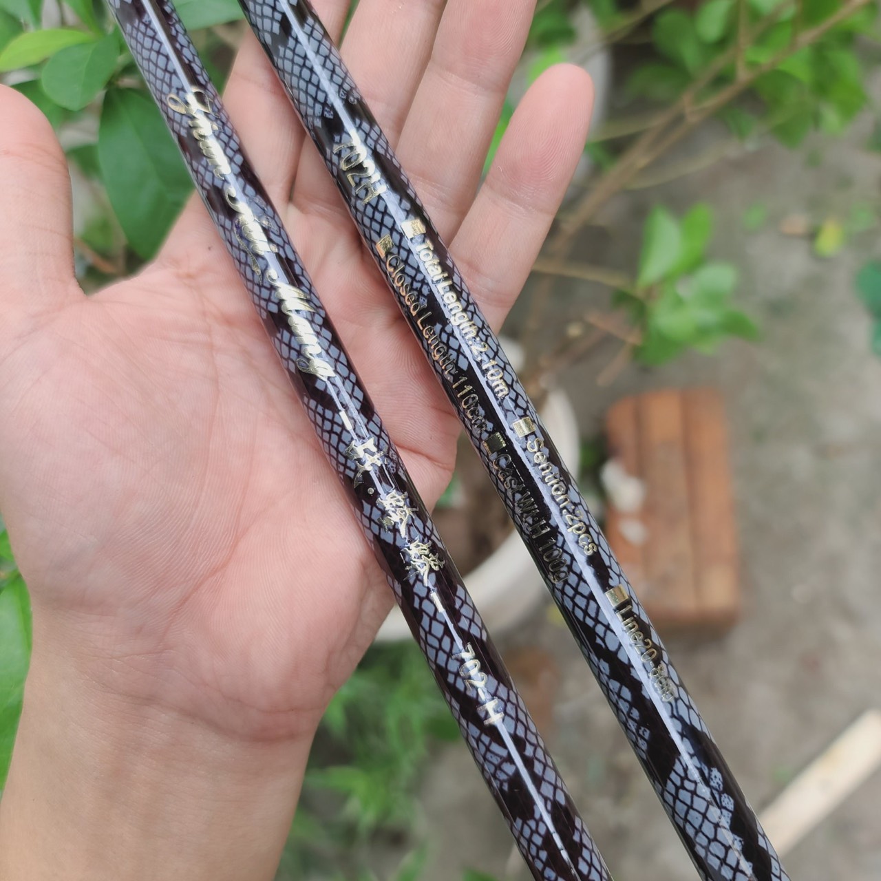 Cần Lure Vân Da Rắn Siêu Bạo Lực