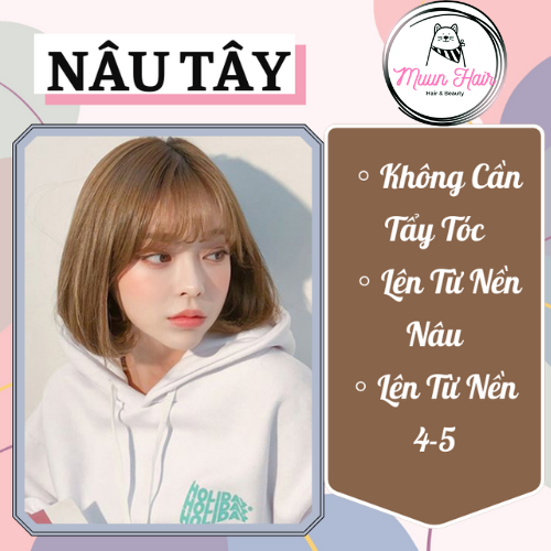 Hair dye brown western [bundled oxygen + snap hair + gloves]-Muun.Store