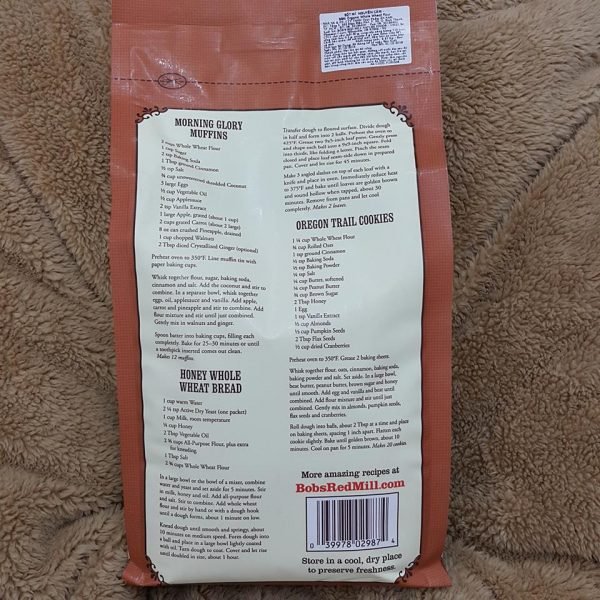 Bột mì nguyên cám (100% từ bột lúa mì) 500Gr
