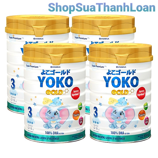 Sữa bột Yoko 850g cho trẻ 2 đến 6 tuổi