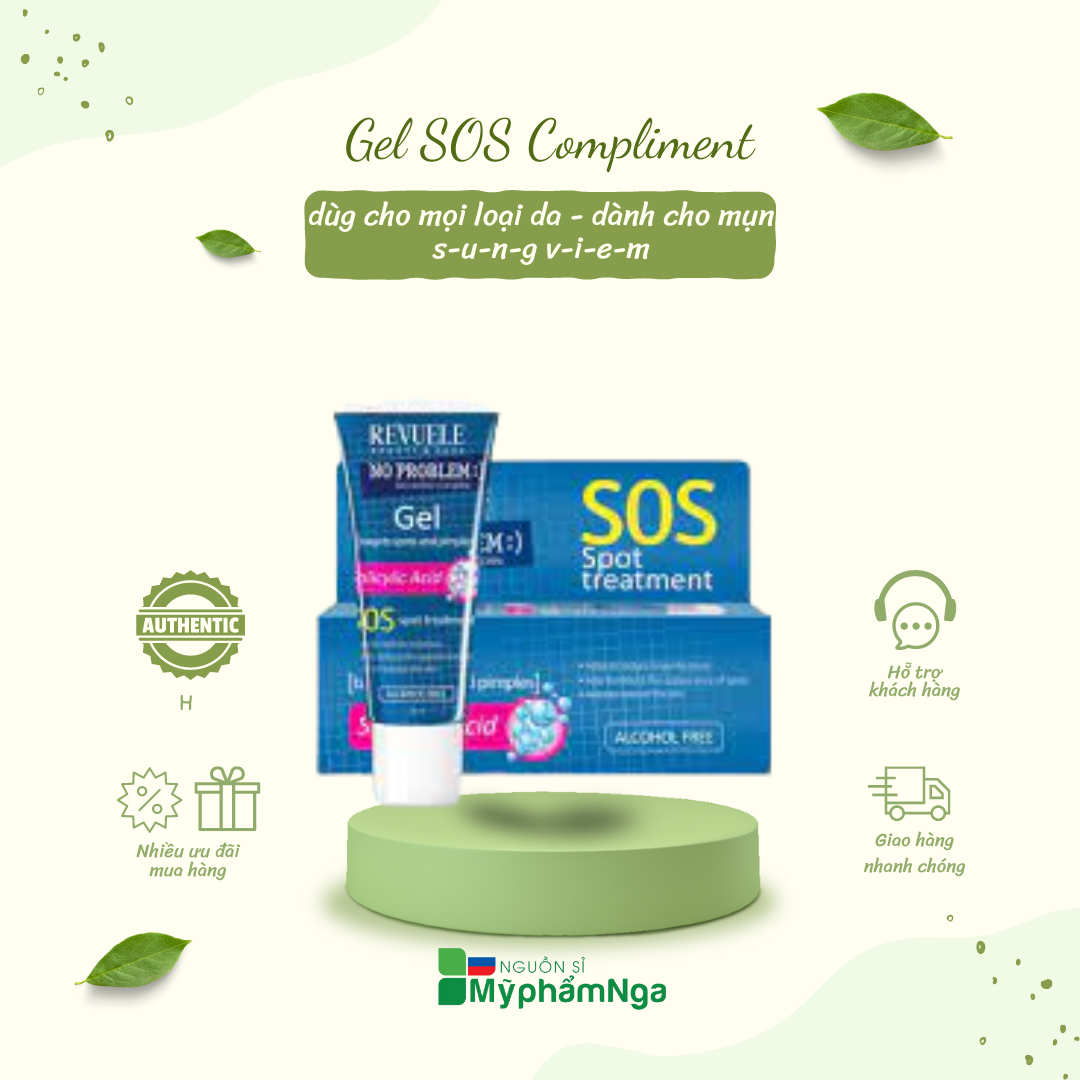 Gel SOS Compliment mụn trứng cá