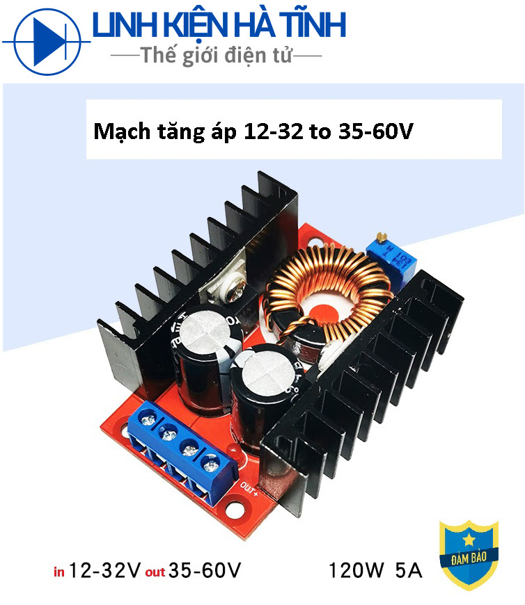 Mạch tăng áp 12-32v sang 35-60v mạch tăng áp 12v