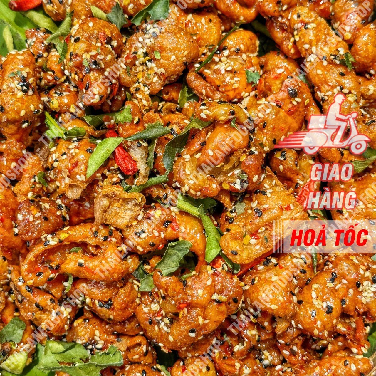 Da Gà Sấy Giòn Sốt Chanh Dây Lon 250Gram