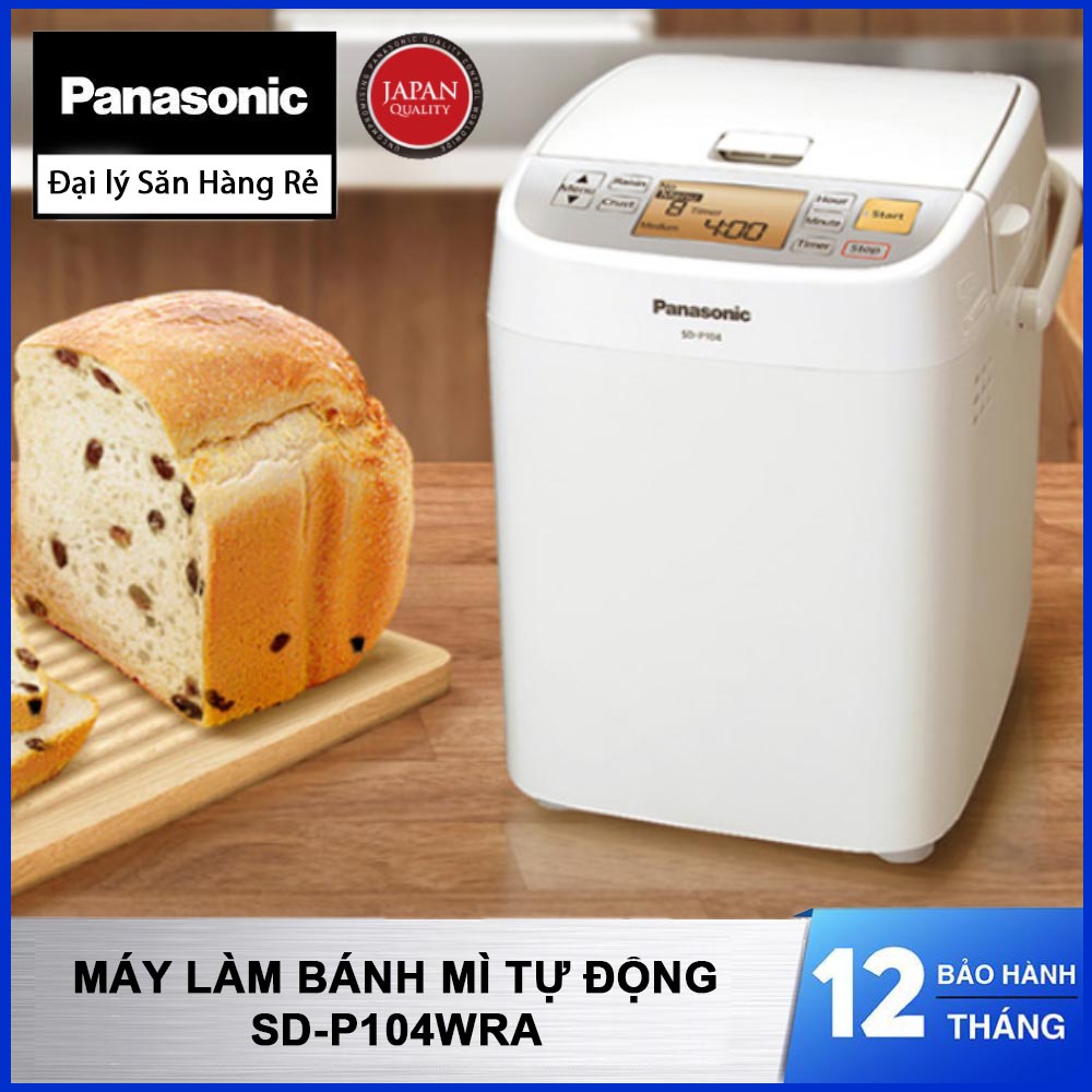 MÁY LÀM BÁNH MÌ PANASONIC SD-P104WRA -[ Hàng chính hãng] [Gian hàng uy tín]