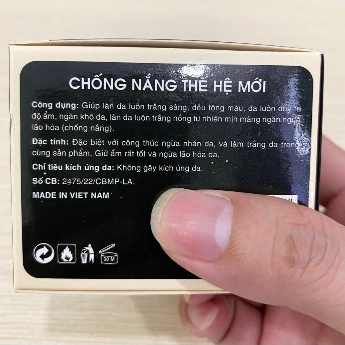 Kem dưỡng trắng, Chống lão hóa da EVI (15g)
