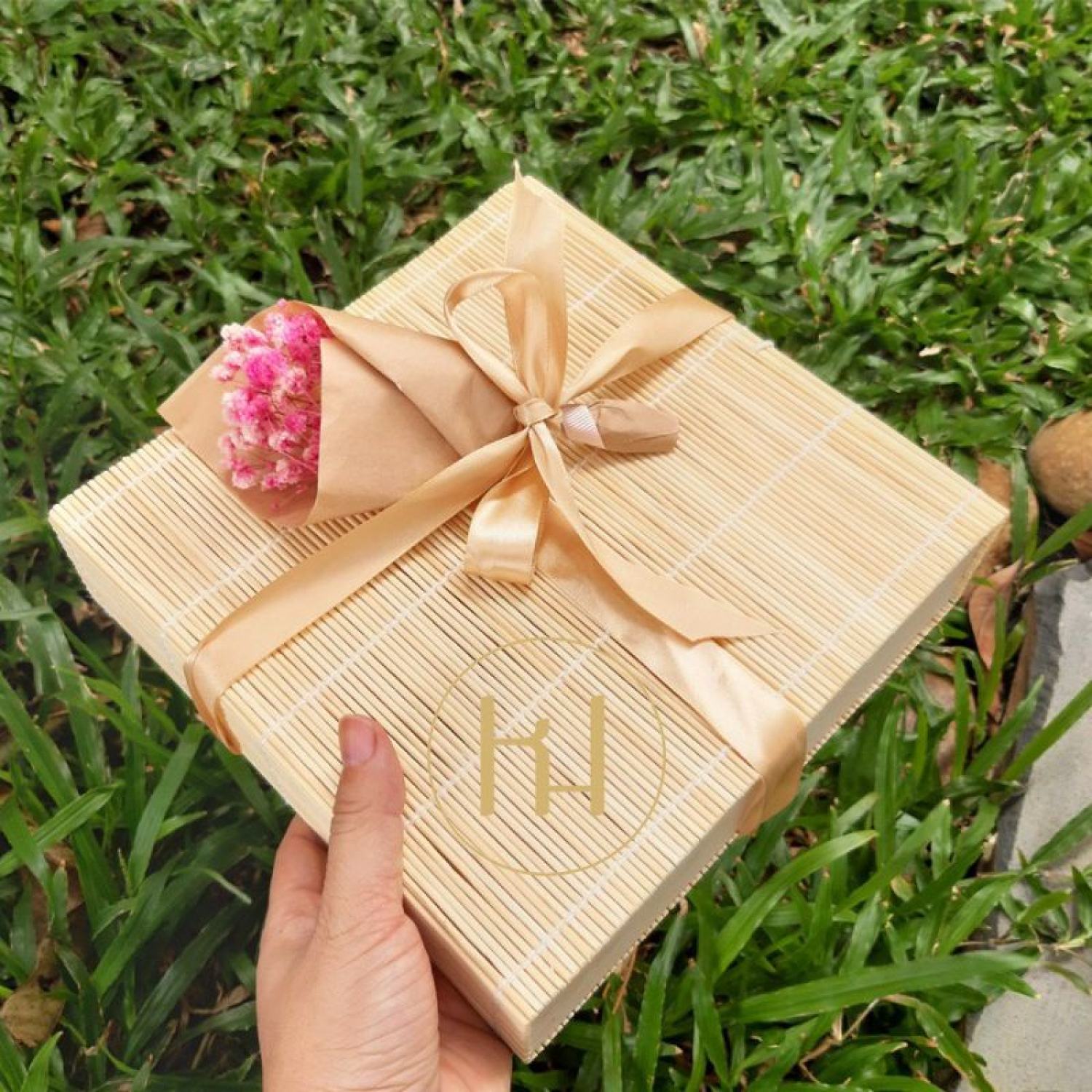 Hộp mành tre đựng quà tặng đựng đồ đa năng lh 0978945425