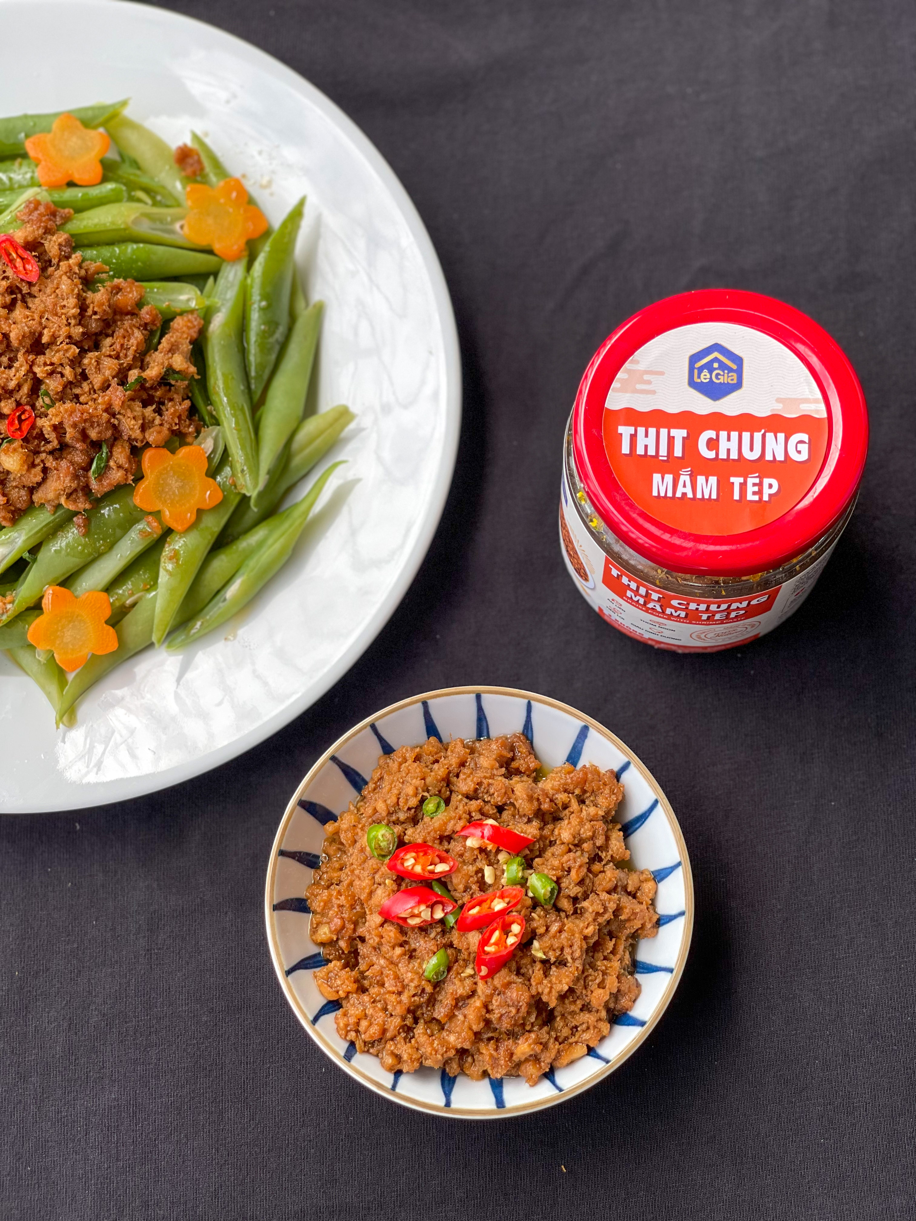 Thịt chưng mắm tép Lê Gia