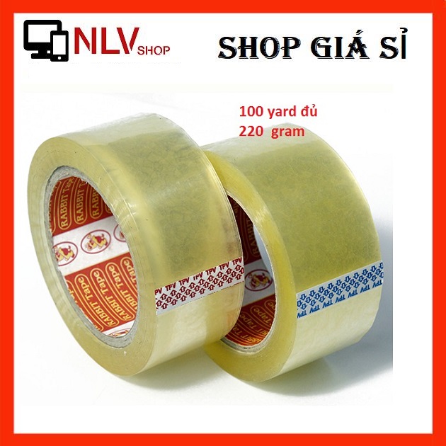 NLVSHOP 200g Băng keo trong 100Y hàng xịn