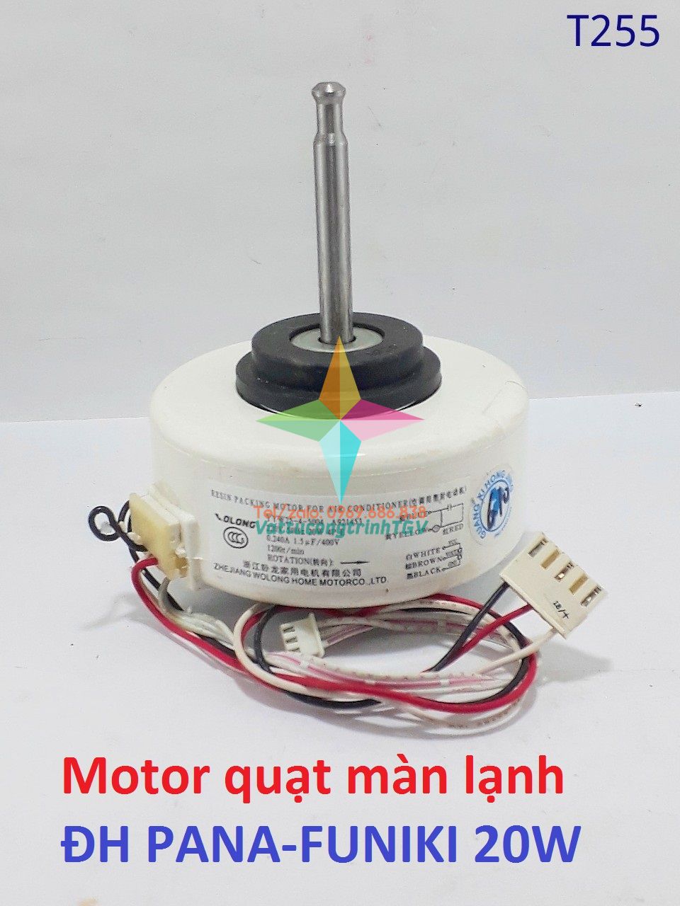 Motor quạt màn lạnh điều hòa PANASONIC-FUNIKI AC220V -6 dây