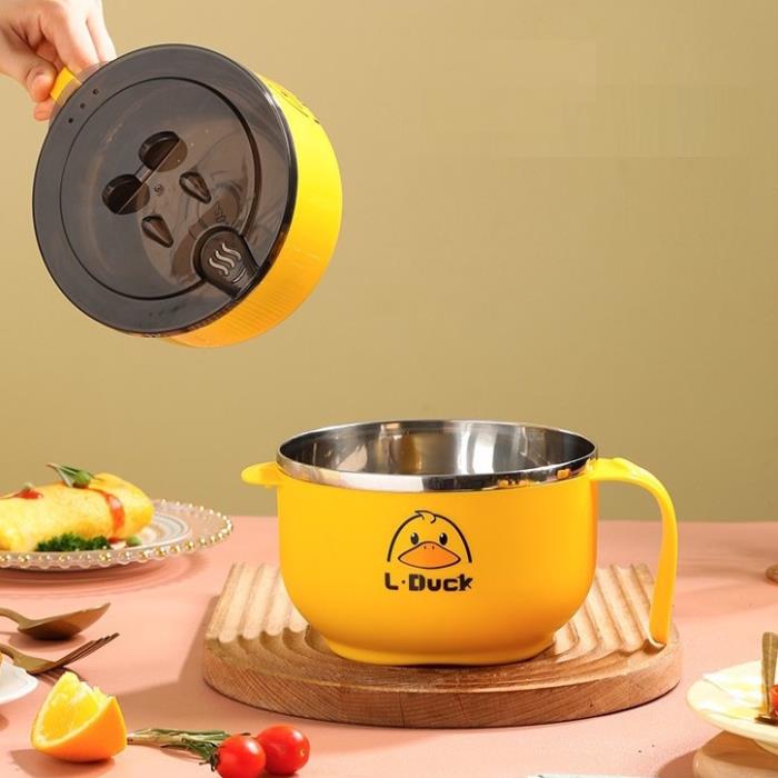 Ca Đựng Mì.  Cháo vịt vàng lòng inox