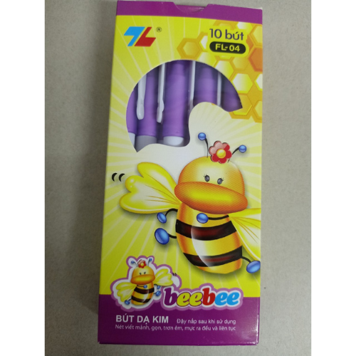 Combo 10 cây Bút Dạ Kim FL-04 BeeBee mực tím