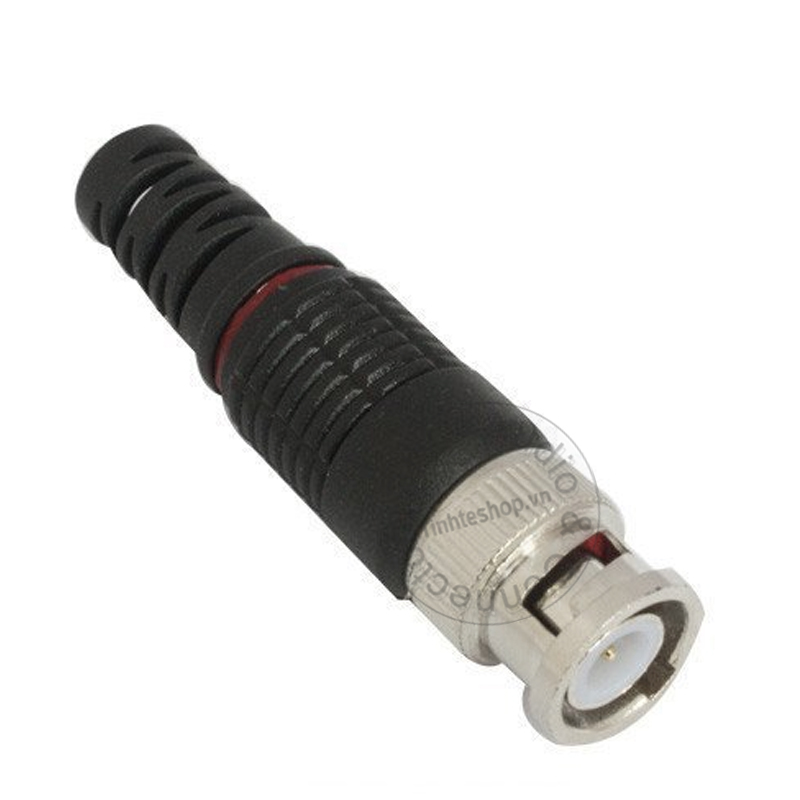 Đầu bấm BNC cho cáp đồng trục camera CCTV chuôi nhựa OD6mm - 1 chiếc