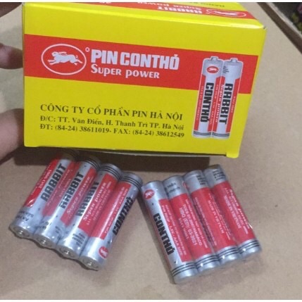 Hộp 40 viên pin con thỏ AAA 1,5V ( pin đũa )