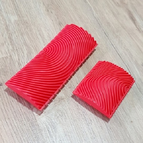 Bộ Dụng Cụ Tạo Vân Giả Gỗ Dễ Thi Công 2 Size 15x6.5cm và 7.5x6.5cm Chất Liệu Silicon Dễ Vệ Sinh Tái Sử Dụng