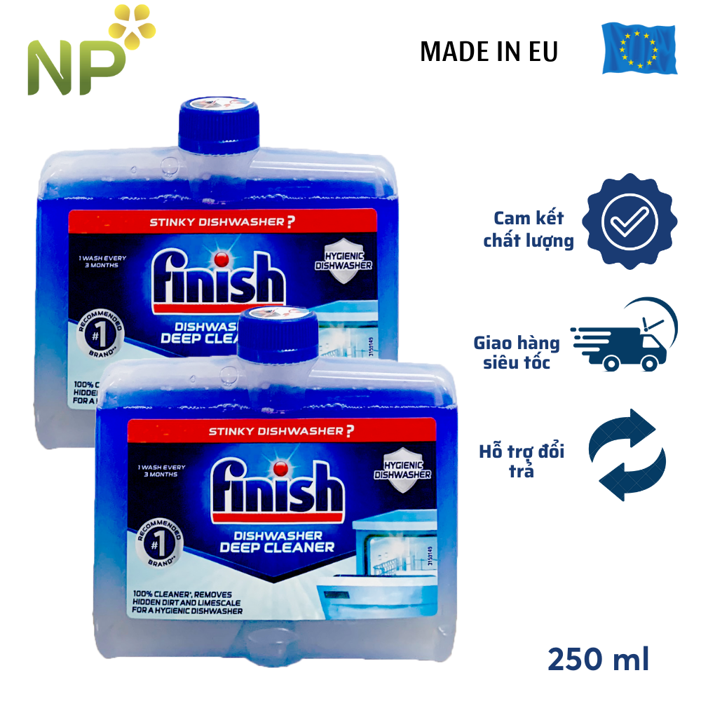 Chai Dung Dịch Vệ Sinh Máy Rửa Chén Bát Finish chai 250ml