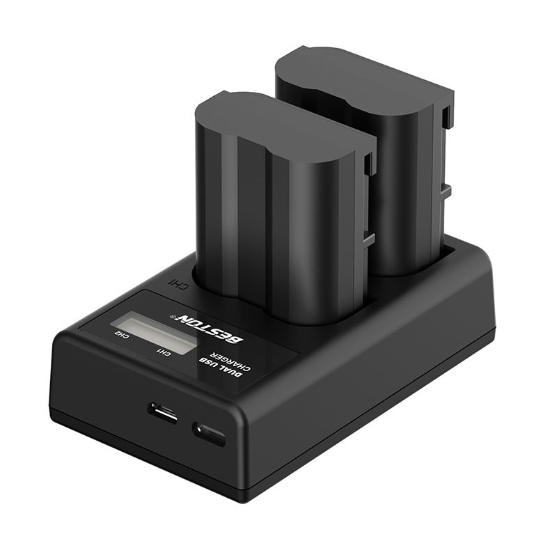 Bộ 2 Pin + Sạc Đôi Beston EN-EL15 Cho Nikon D7200 D800 D800E D810 D850