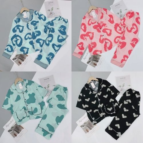 Bộ Pijama Lụa Mango - Bộ Mặc Nhà Cộc Dài - Hàng cao cấp có size