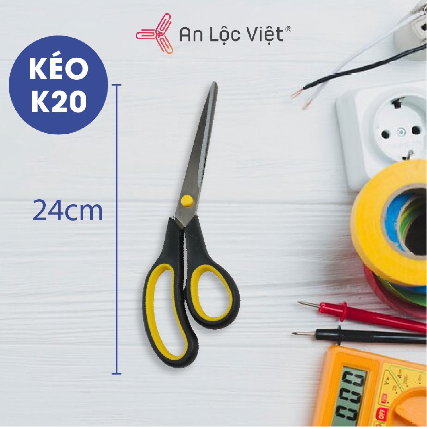 Kéo văn phòng - kéo cắt giấy nhiều kích cỡ